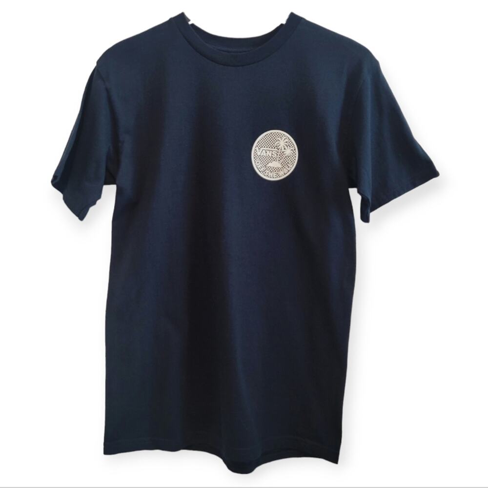 Vans T-Shirt, Blue, 100% Cotton Size Small